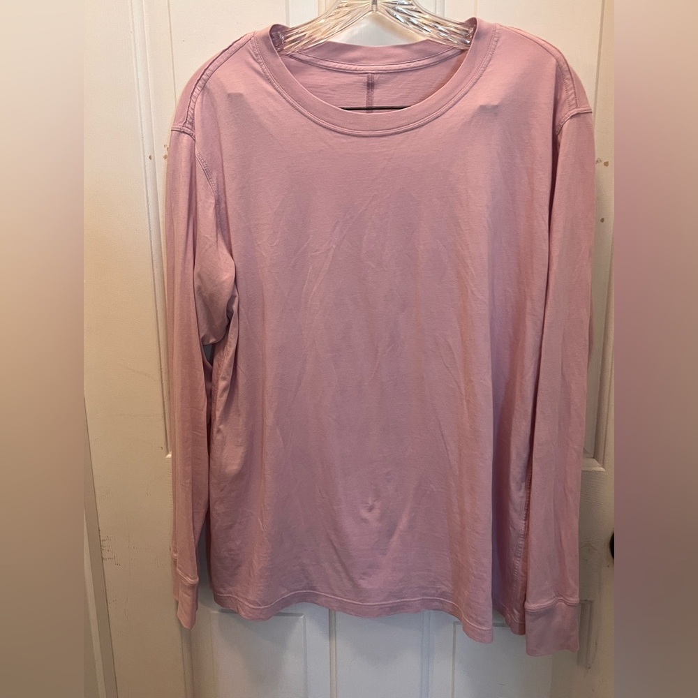 🍋 LIKE NEW Lululemon All Yours Long-Sleeve Shirt in Rose Blush (?) - Sz 8